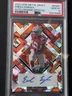 2022 Emeka Egbuka Metal Draft Orange crystal Auto numbered to 4 Psa 10