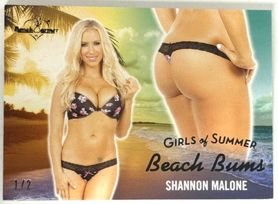 SHANNON MALONE 2025 Benchwarmer Girls of Summer BEACH BUMS 1/2 BLACK