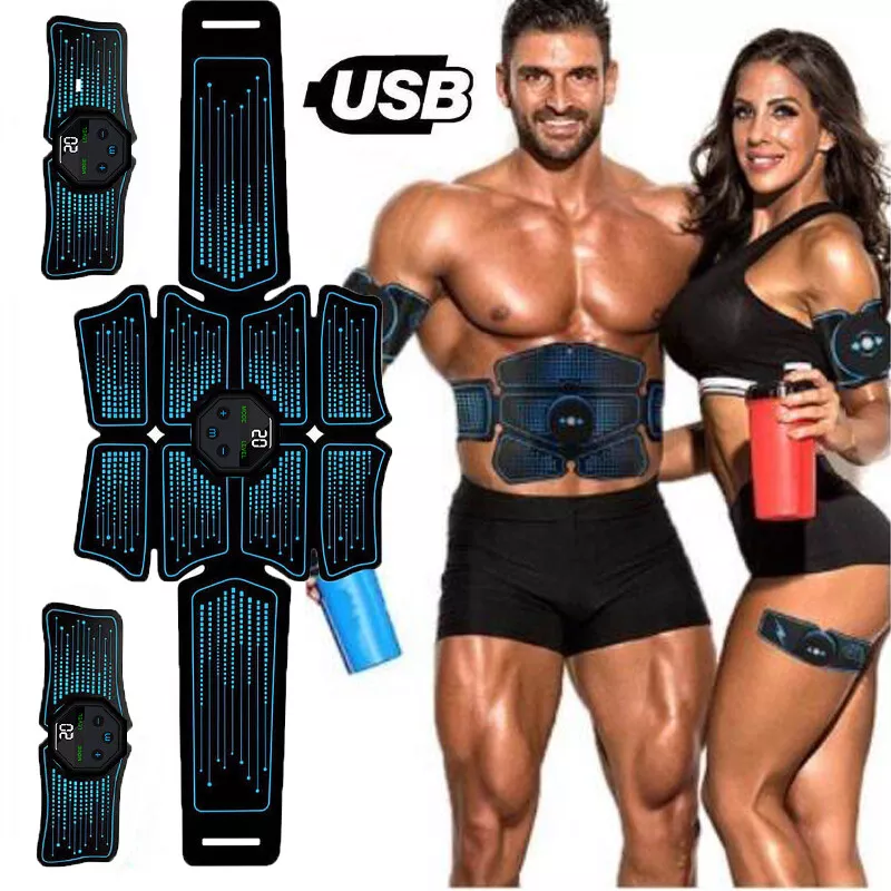 Electric ABS Muscle Toner Machine Toning Belt Simulation Fat Burner Belly  Shaper