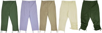 Damen Rüschen Bindebänder Crop Hose Caprihose Damen 3/4 Hose kurzes Bein