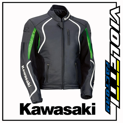 Giacca Z nera in pelle kawasaki originale fashion giubbotto moto ninja |  eBay