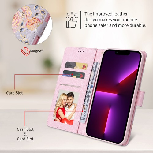 Wallet Flip Case Stand Cover For iPhone 16 7 8 Plus X Max XR 11 12 13 14 Pro Max - Picture 6 of 18