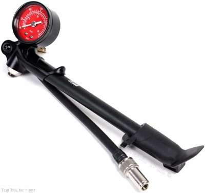 RockShox 300psi High Pressure MTB Bike Compact Suspension Fork & Rear Shock Pump | eBay