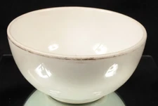 Dresden China White Bowl with Worn Gold Rim 5 Inch Diameter Pre-WWII