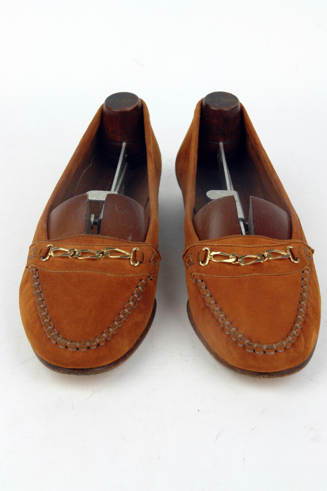COLE HAAN * ITALY * HAND SEWN SUEDE LOAFER IN BUR… - image 3