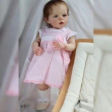 24 Inch 60CM Realistic Reborn Toddler Dolls Soft Body Baby Dolls Lifelike Veins