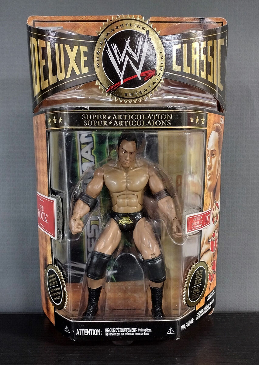 THE ROCK WWE DELUXE CLASSIC SERIES 7 AF UNOPENED JAKKS THE ROCK WWE DELUXE CLASSIC SERIES 7 AF UNOPENED JAKKS
