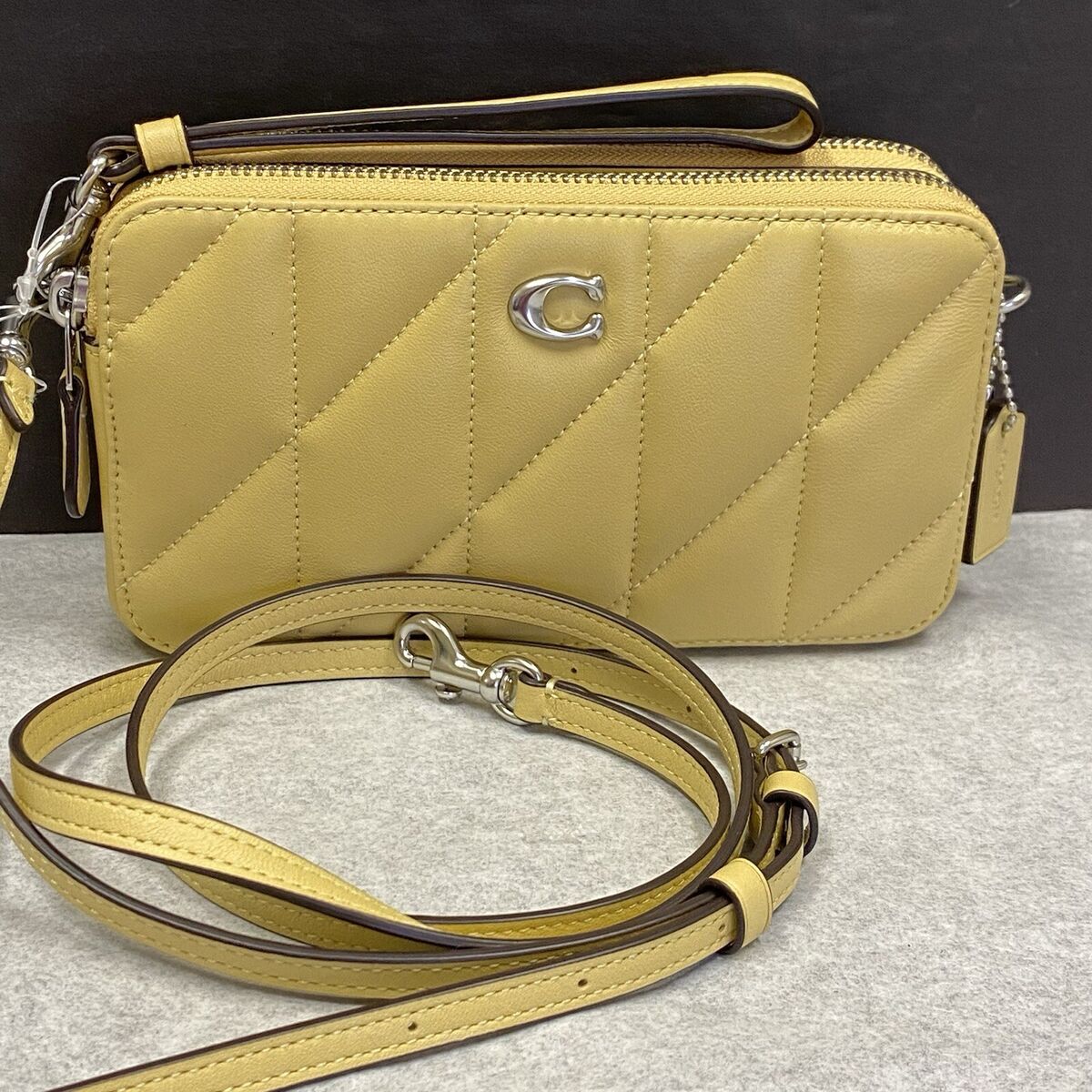 Coach CM531 Kira Quilted Pillow Leather HAY Crossbody Coach CM531 Kira Quilted Pillow Leather HAY Crossbody
