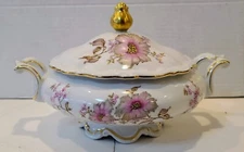 COVERED VEGETABLE BOWL MITTERTEICH CHINA DOGWOOD 4376