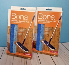 BONA Mop Microfiber Deep Cleaning Pad for Hardwood & Hard Surface Floors, 2-Pack