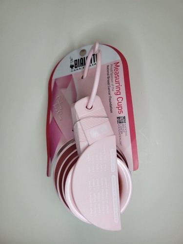 New BIALETTI Pink Measuring Cups Breast Cancer Foundation Cooking for a Cure - Picture 4 of 8