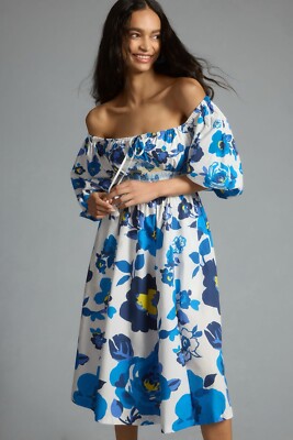 tracy reese off shoulder dress Plenty by Tracy Reese Off-The-Shoulder Puff-Sleeve Smocked Dress