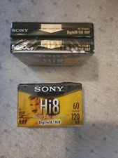 Sony Hi8 Brilliant Color and Sound Digital 8 120 Video Hi8 HMP New Sealed 3-Pk 