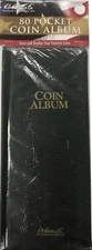 Coin Stock Book 80 Pocket Mini Album For 2x2 Flips Holders Wallet Storage Harris