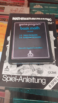 Basic Math (Atari 1977) ATARI 2600 VCS (Modul & Manual) CX2661 classic