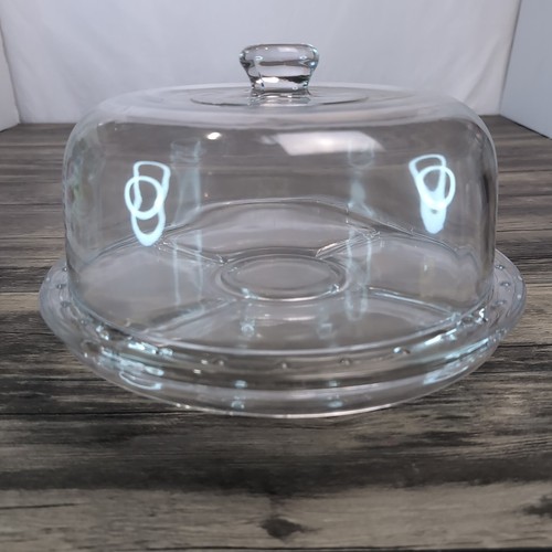 6 in 1 Cake Stand and Serving Plate Platter Dome Cover Multi-Purpose 12" Server - Picture 9 of 16