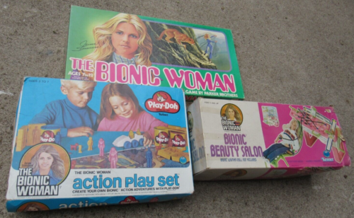 Bionic Woman Beauty Salon w/ Box & Instructions Kenner 1976 Boardgame LOT - Picture 1 of 18