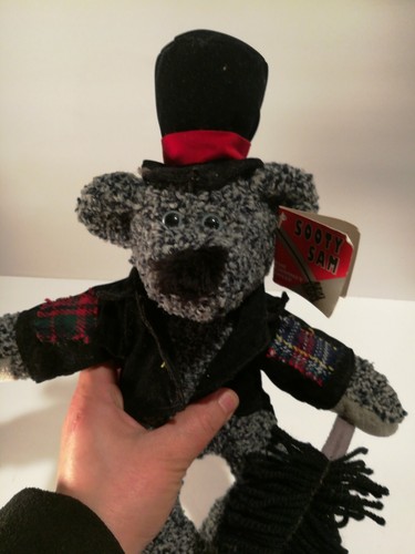 Sooty Sam The Chimney Sweep Rare vintage Teddy Bear 15'' Plush Stuffed Animal - Picture 12 of 12