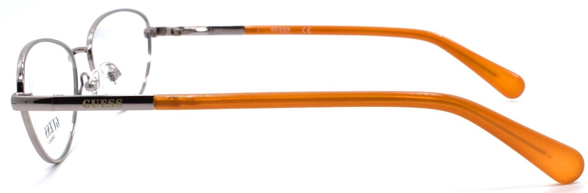 GUESS GU8238 008 Eyeglasses Frames Oval 55-16-140 Shiny 