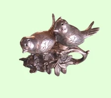 Salt and Pepper Shaker Set VTG 1960's Weidlich Bros Birds On Branch w/Flowers 