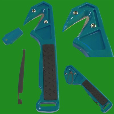 4x Blue Robust Safety Slicer Box Strap Cutter Carton Opener Pallet ...