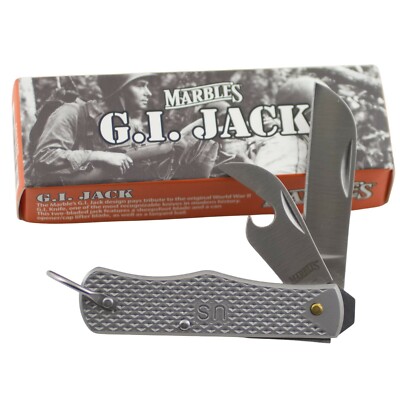 Marbles G.I. Jack Folder Pocket Knife Bail Bottle Can Opener MR598