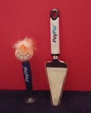 FREE Lot 2 2007 Ebay Live Boston Paypal Cake Pie Server & Paypal Funny Pen Stand