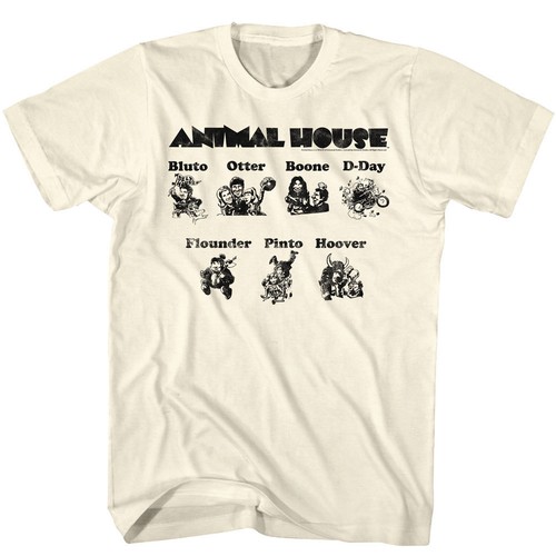 Tierhaus Film Delta Haus Zeichentrickfiguren Herren T-Shirt - Bild 5 von 5