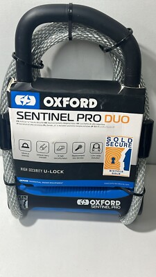 Oxford Sentinel Pro Duo 1,2m Kabel inklusive 3 Hochsicherheitsschlüssel 14mm Shakle