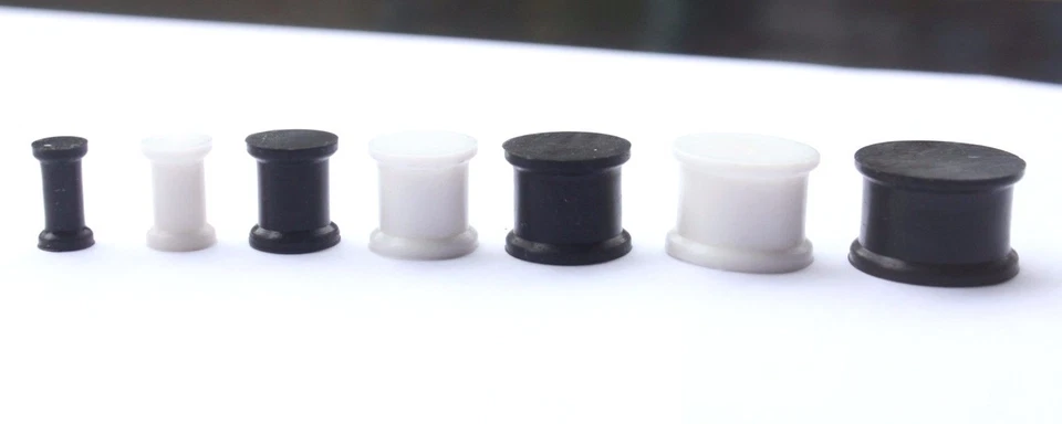 1x 3mm-50mm Silicona Sólida Tapón para los Oídos Medidores de Pendientes Sillín Tapón para los Oídos Tamaño Grande Foto 4 de 4