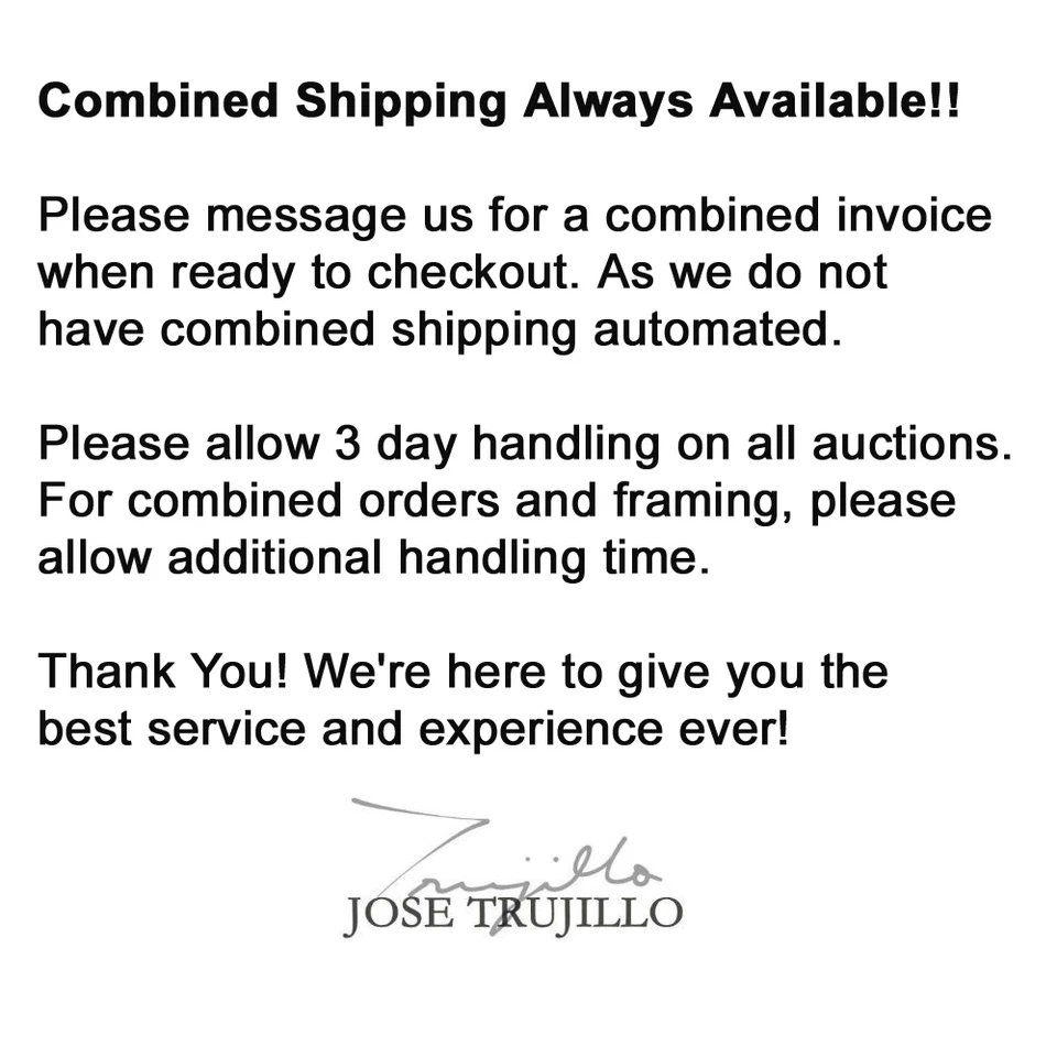 JOSE TRUJILLO Watercolor Painting Collectible ORIGINAL Top Hat Bird Art - Image 4 of 4