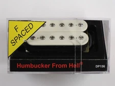 DiMarzio F-spaced Humbucker From Hell White W/Chrome Poles DP 156