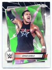 2025 Topps Chrome WWE CHAD GABLE Neon Green and Black Refractor #120