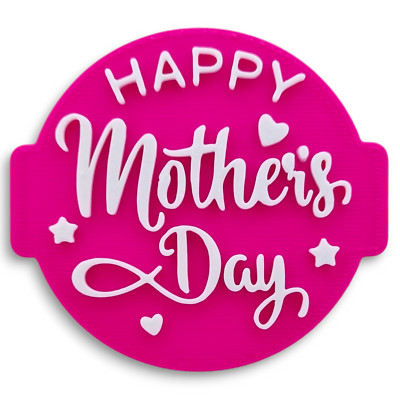 Happy Mother's Day Prägestempel für Fondant Glasur Cupcake Topper Dekoration