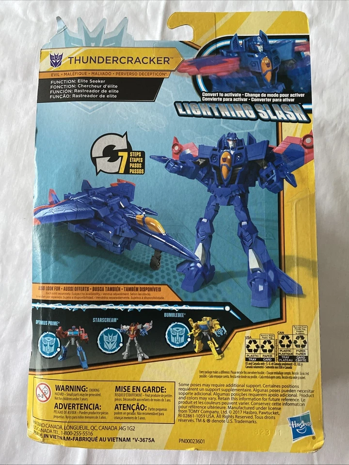 Transformers Cyberverse THUNDERCRACKER Lightning Slash Action Attackers NEW TB4 - Image 2 of 4