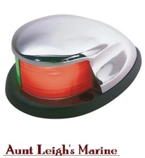 Streamline Bi-Color Combination Green Red Navigation Bow Running Light Stainless