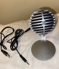 Shure MV5 Silver Digital Condenser Microphone W/ USB Cable Mic Stand AMV5-DS