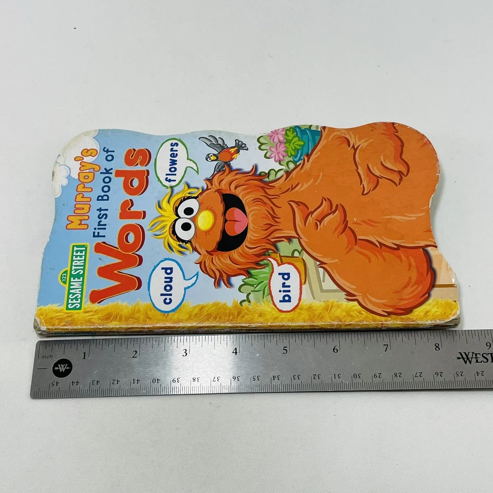 Sesame Street Murray First Book Words Board Kindergarten Picture Kid Children - Image 3 of 4