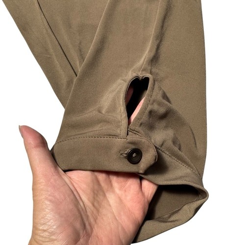 New Susan Graver Liquid Knit Regular Slim Leg Ankle Tan Pants Size 5X - Picture 3 of 10