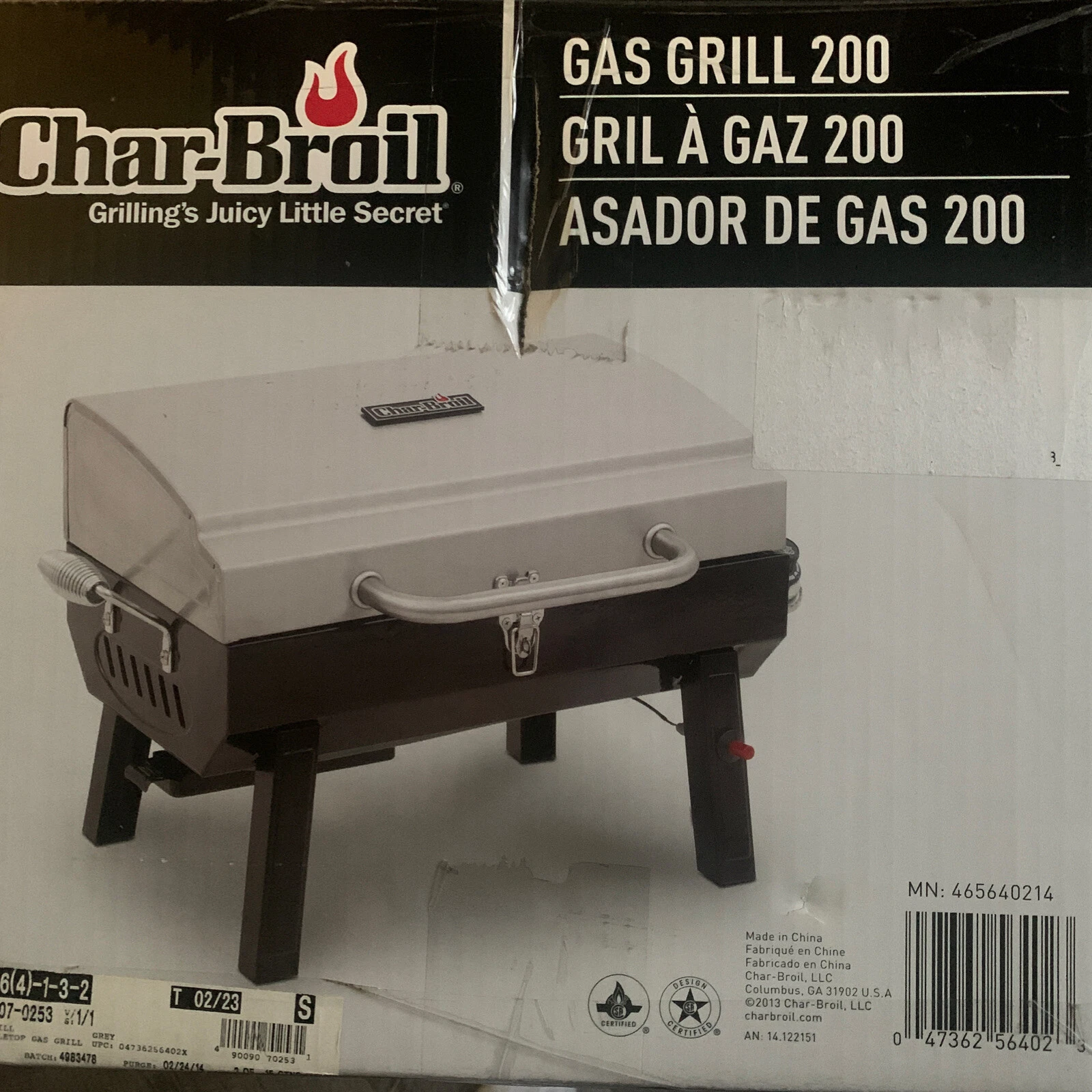 Char Broil Gas Grill 200 New