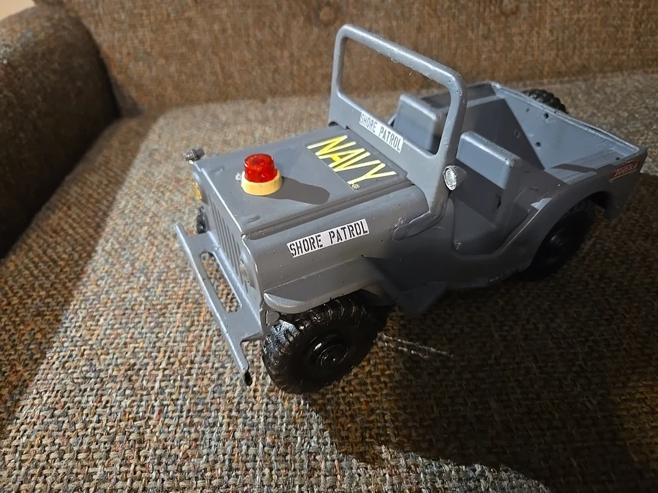 TONKA JEEP NAVY DE LOS EE. UU., PATRULLA COSTERA, POLICÍA MILITAR, MODELO WW11 HECHO A MEDIDA Foto 2 de 4