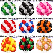 100 X Latex PLAIN BALOON BALLONS helium BALLOONS Quality Party Birthday Wedding