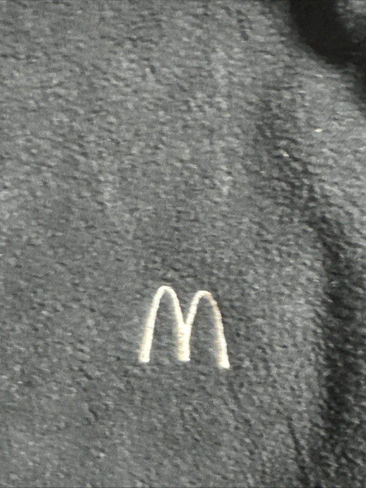 Chaqueta polar negra con cremallera completa McDonald's Employee McDonalds talla L/grande Foto 2 de 4