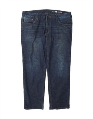 IZOD Herren Straight Jeans W38 L30 dunkelblau Baumwolle WU07
