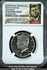 2014 P Kennedy 50th SILVER $ .50 High Relief Proof NGC PF 69 Lot 1485@