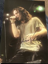 Eddie Vedder Hand Signed Autograph Photo Pearl Jam
