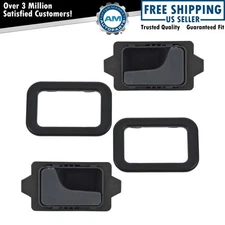 Interior Inside Door Handle Pair With Trim Set Left & Right For BMW E30 E24