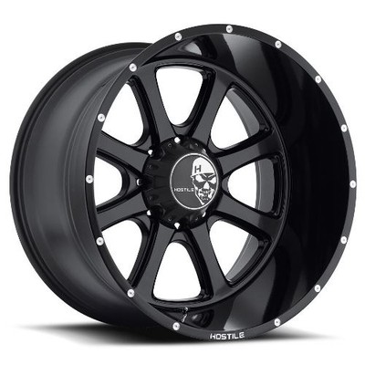 20x12 Hostile H105 Exile Asphalt (Matte Black) Wheel 8x170 (-44mm)