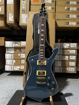 Ibanez Iceman IC420 Electric Guitar - Antique Blue Metallic
