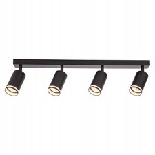 Lampada da soffitto Spoty Pipe Ring Spot nero 4xgu10